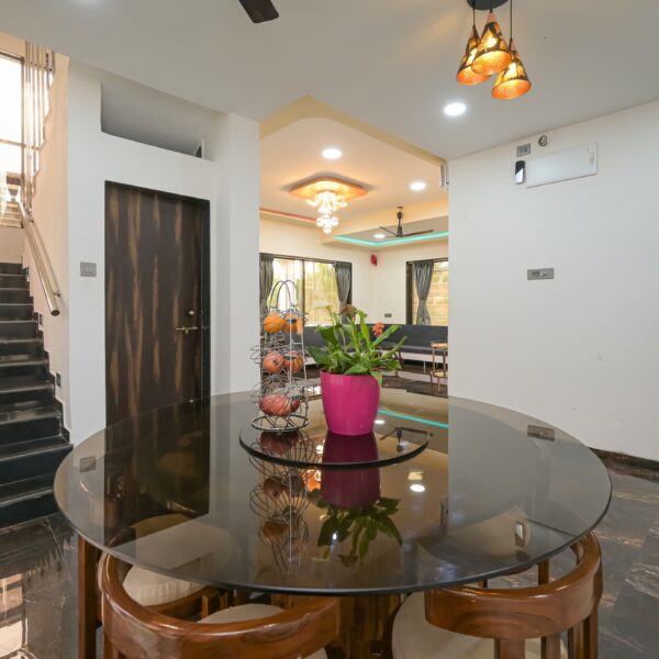 Dining area in Pawna villa