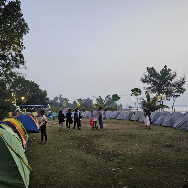 Camping tents at Pawna Lake location 1 by Tripsy Holiday